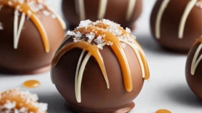 Delicious Salted Caramel Fudge Truffles