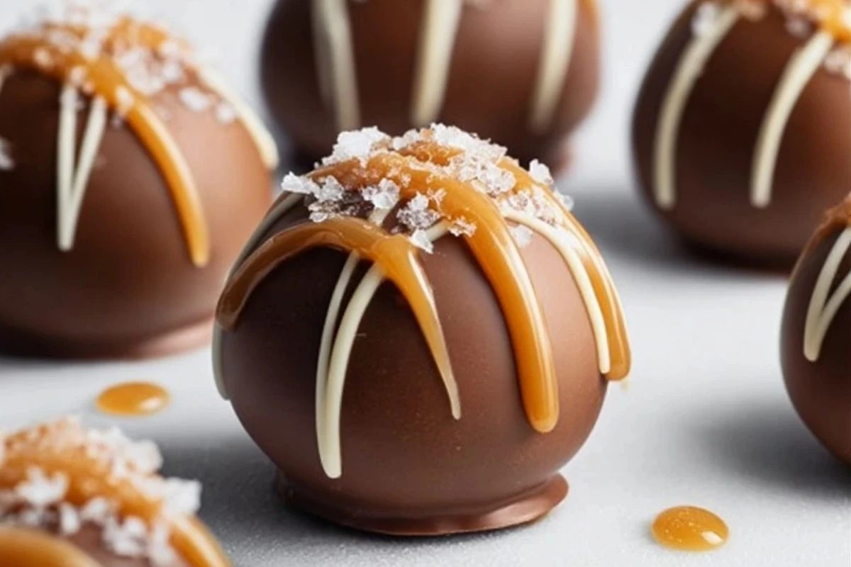 Delicious Salted Caramel Fudge Truffles