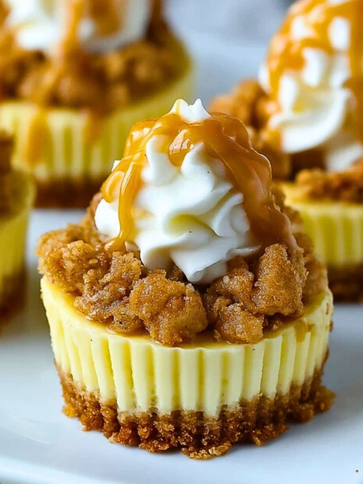 Easy Apple Crisp Mini Cheesecakes (1)