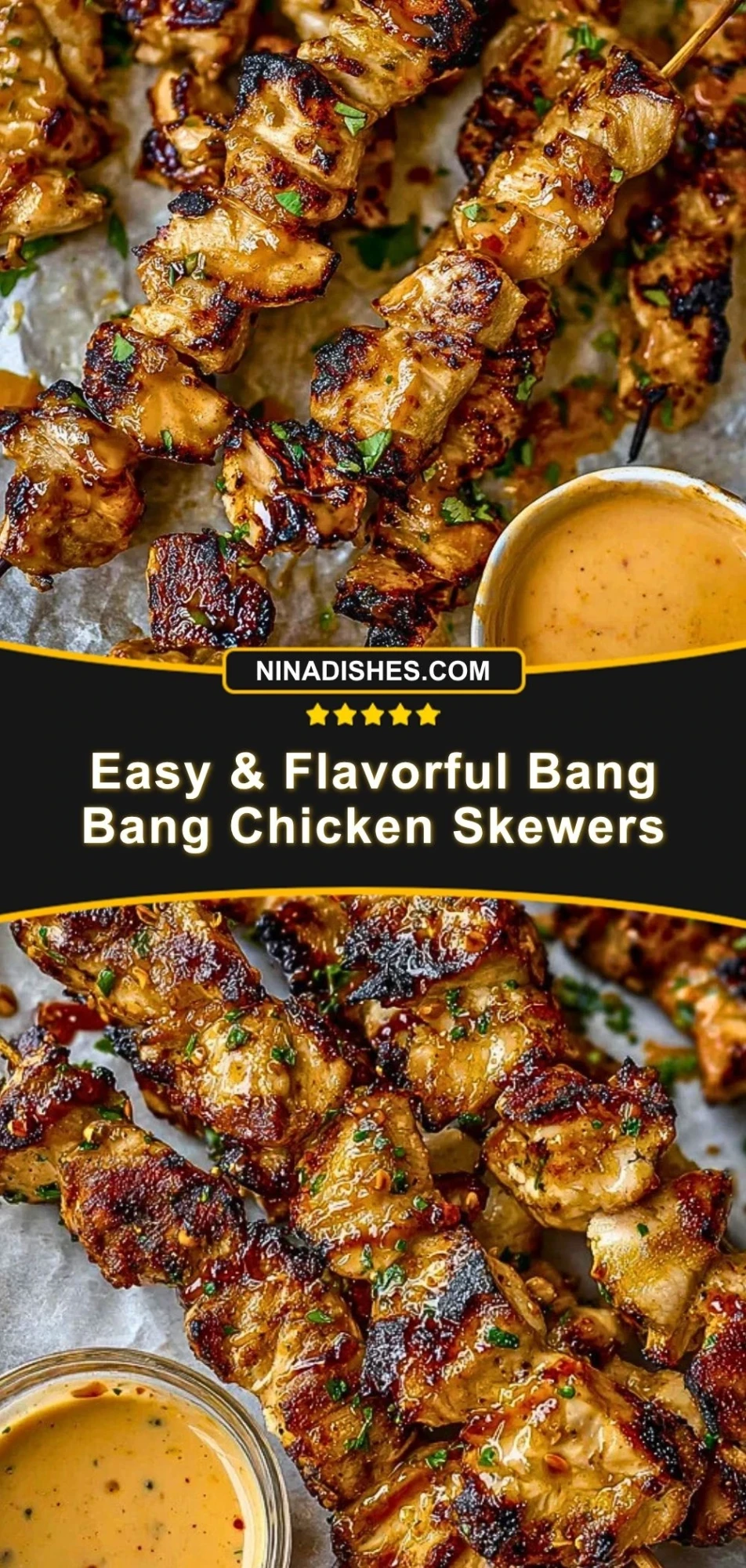 Easy & Flavorful Bang Bang Chicken Skewers (3)