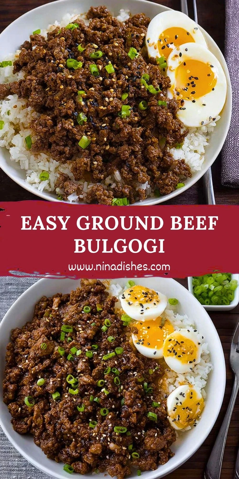 Easy Ground Beef Bulgogi Pin 1