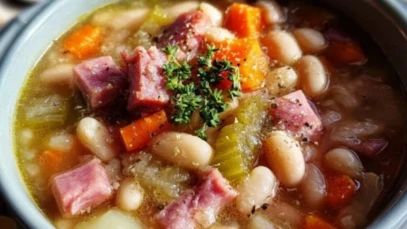 Easy Ham and Bean Soup