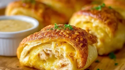 Flaky Cheesy Roll-Ups That Disappear Before They Cool