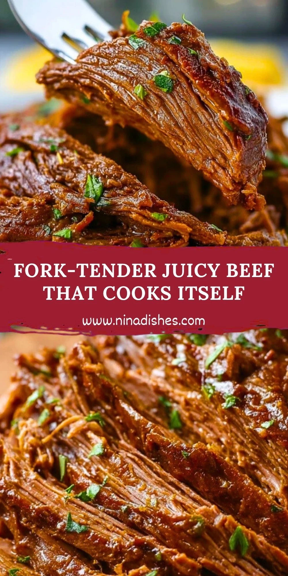 Fork-Tender Juicy Beef That Cooks Itself Pin 1