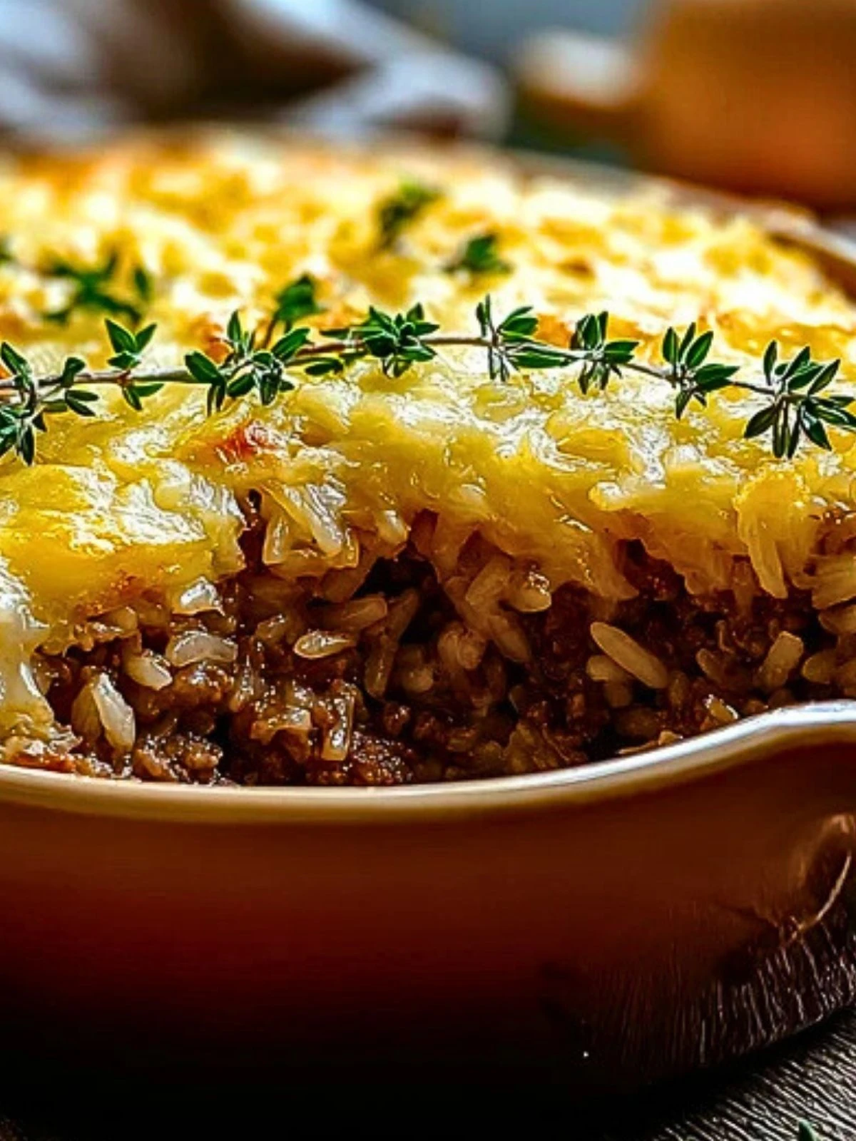 French Onion Ground Beef and Rice Casserole 2