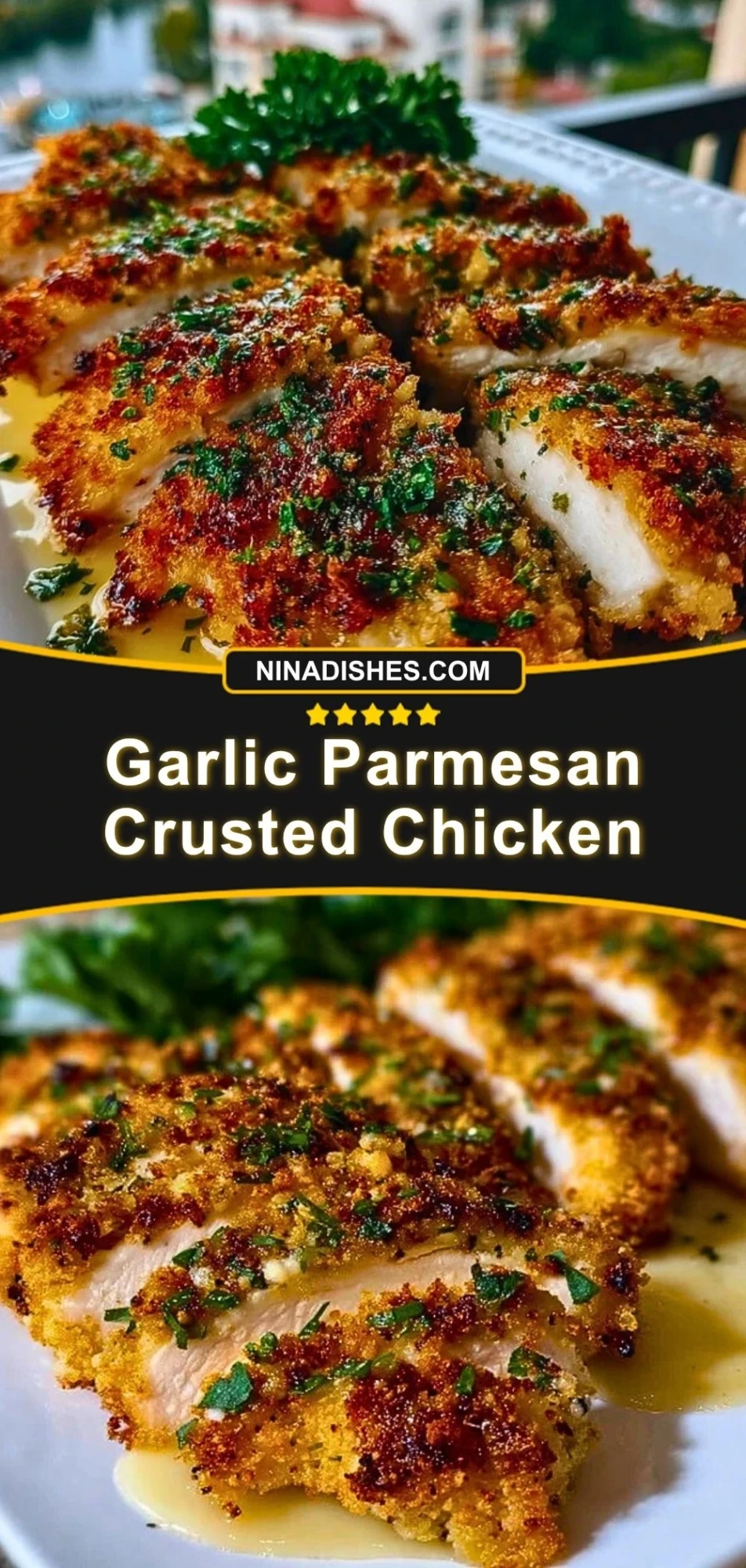 Garlic Parmesan Crusted Chicken Pin 2
