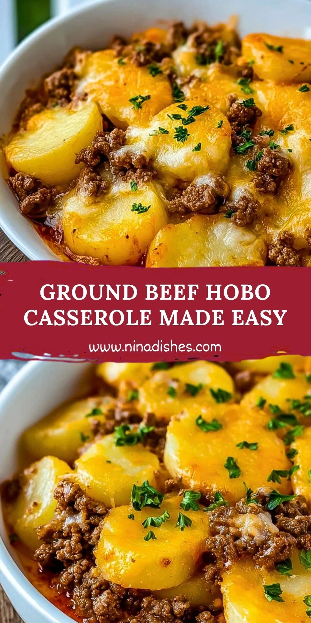 Ground Beef Hobo Casserole Made Easy Pin 1