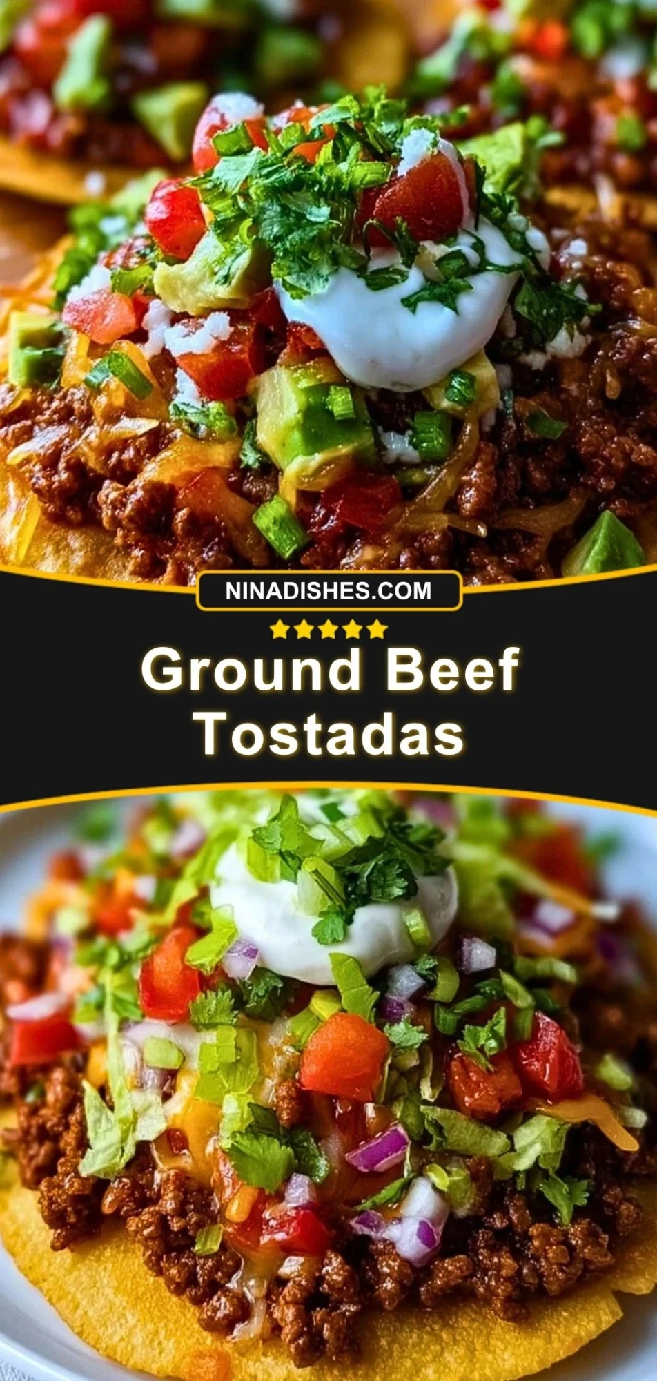 Ground Beef Tostadas Pin 2