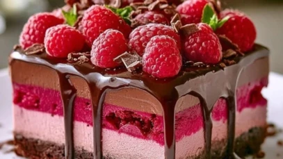 Heavenly Raspberry Chocolate Mousse Cake 1