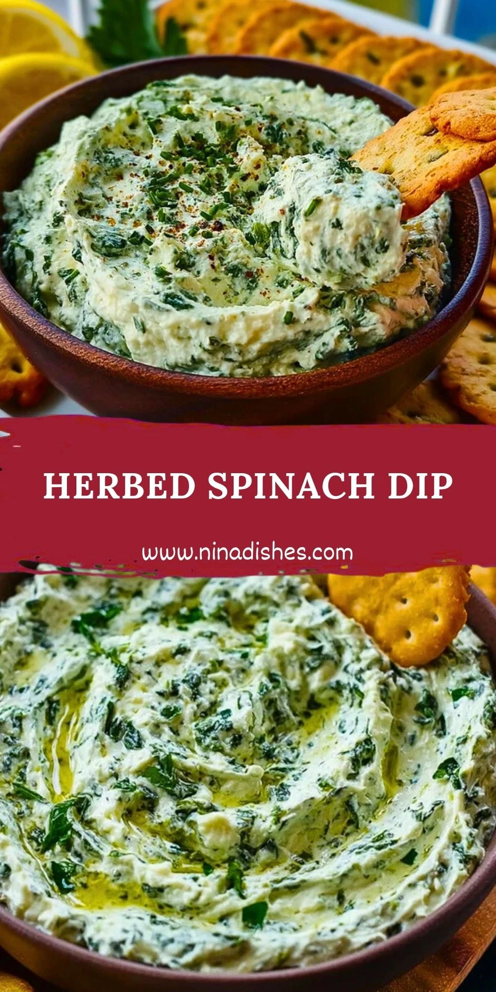 Herbed Spinach Dip Pin 1