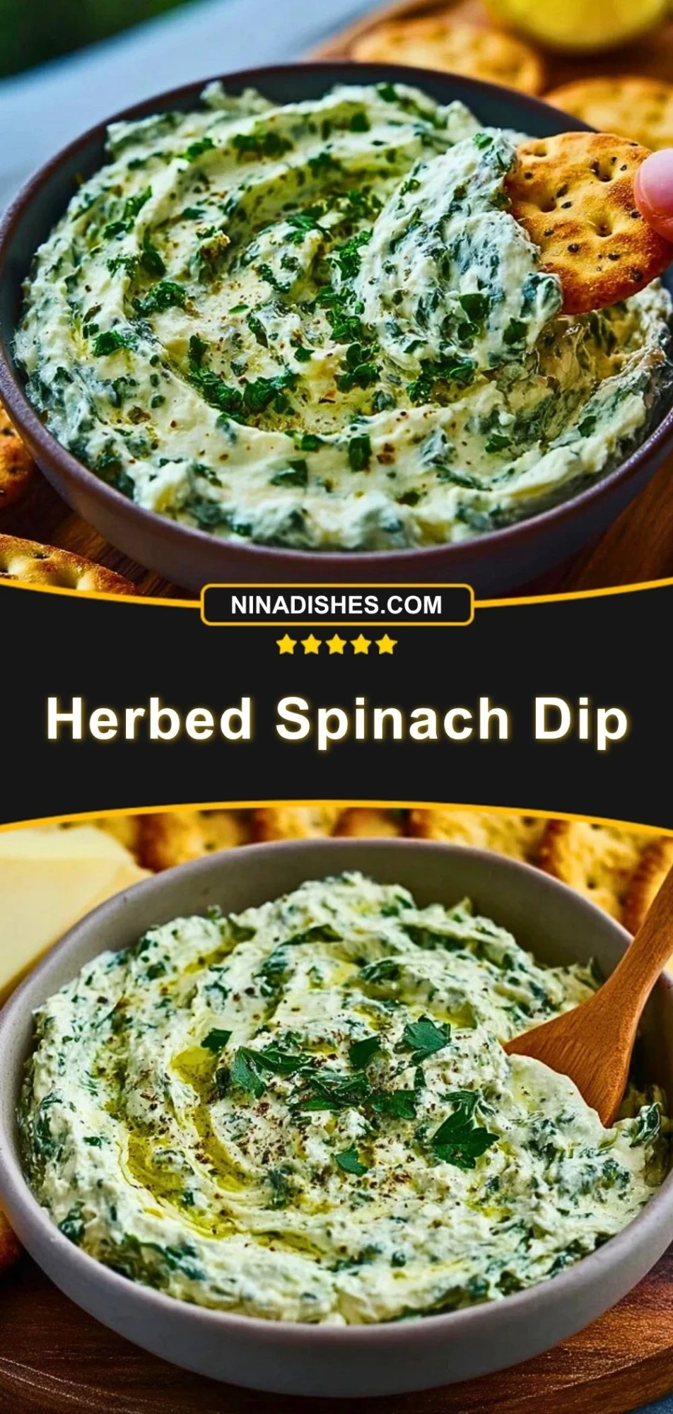 Herbed Spinach Dip Pin 2