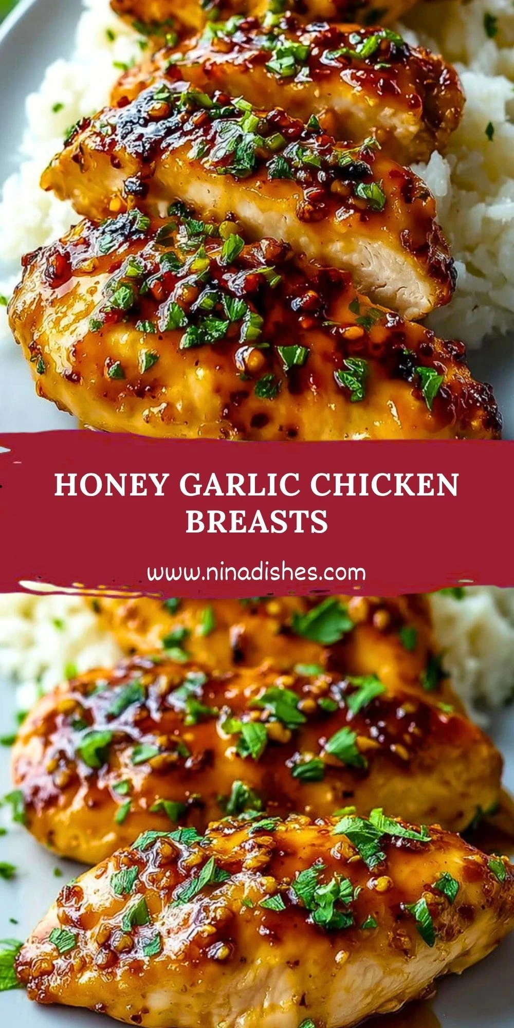Honey Garlic Chicken Breasts Pin 1