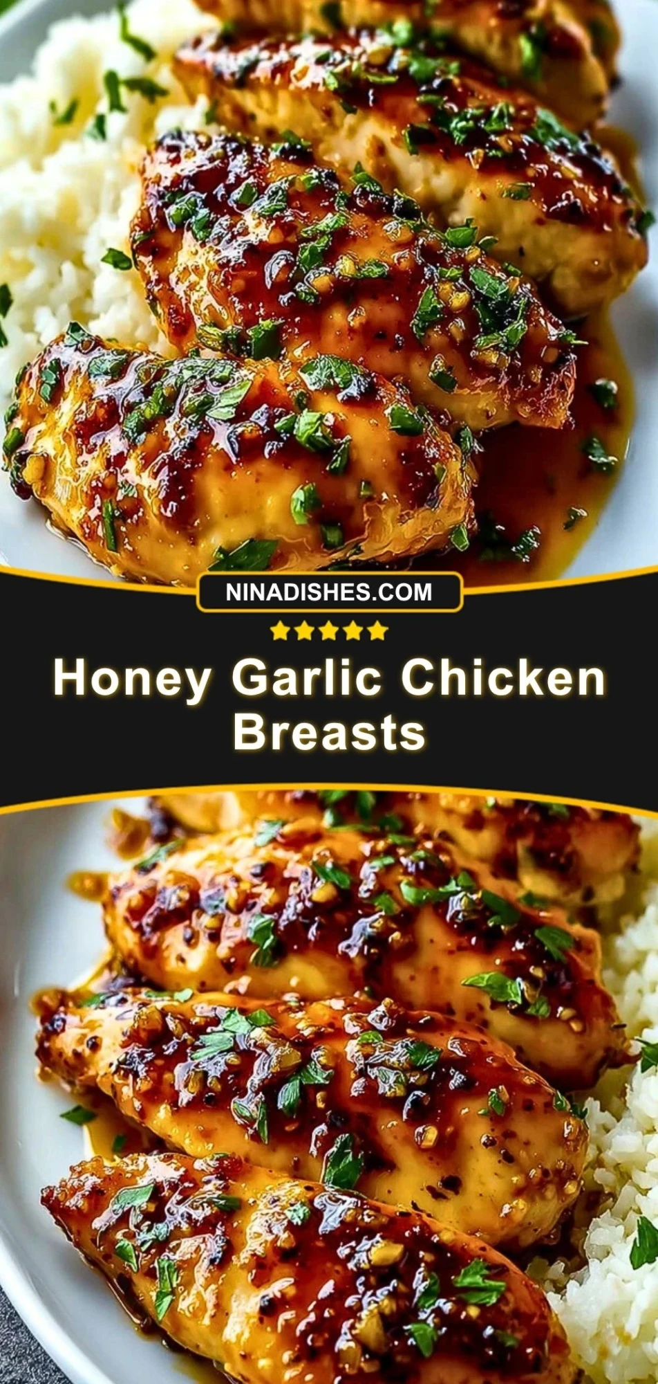 Honey Garlic Chicken Breasts Pin 2