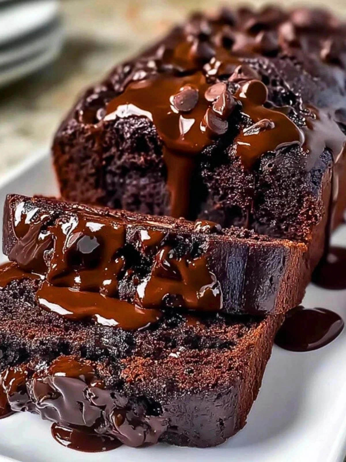 Hot Fudge Brownie Bread 2