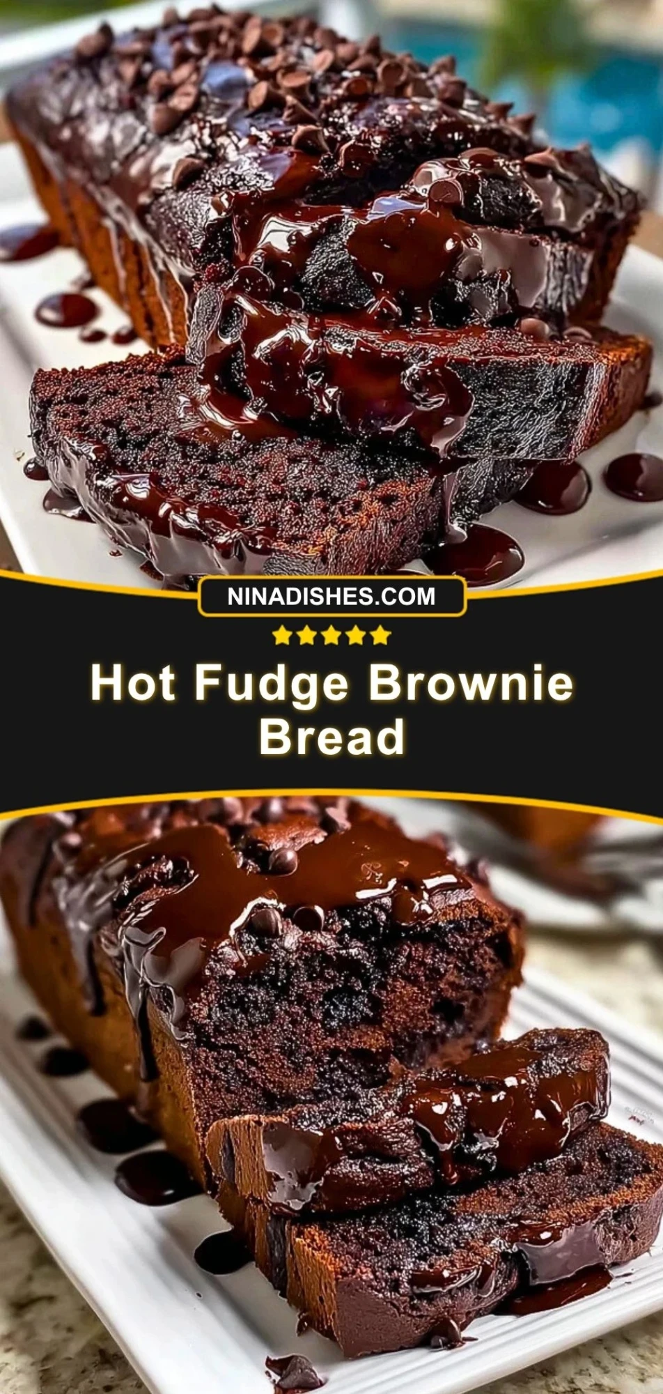 Hot Fudge Brownie Bread Pin 2