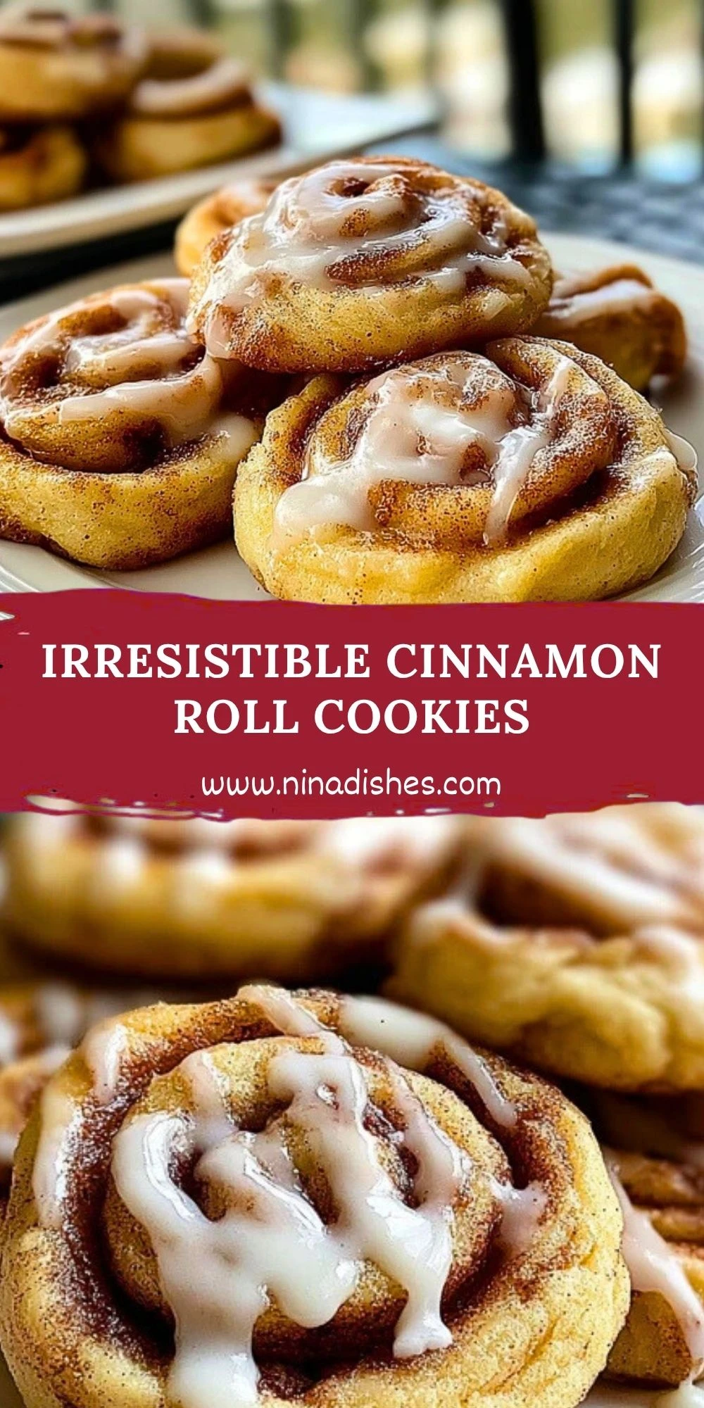 Irresistible Cinnamon Roll Cookies Pin 1