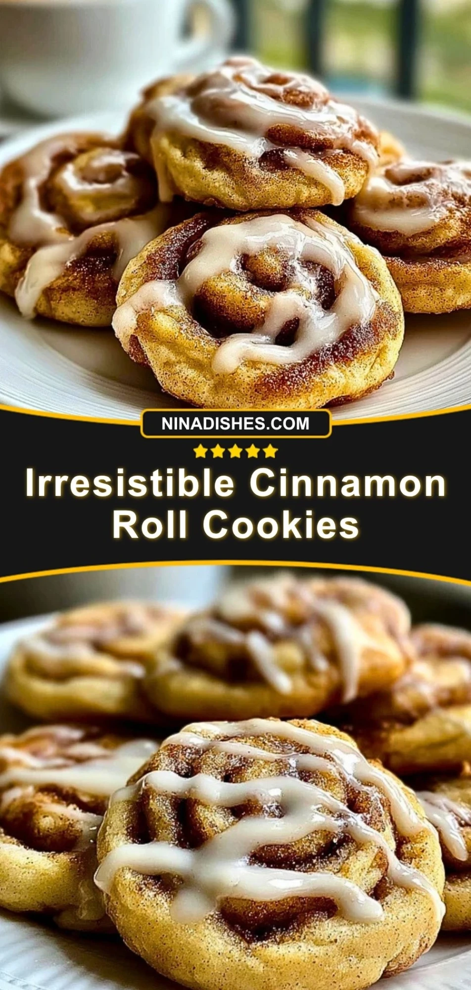 Irresistible Cinnamon Roll Cookies Pin 2