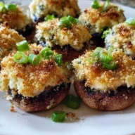 Irresistibly Easy Cream Cheese Stuffed Mushrooms 1