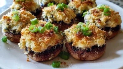 Irresistibly Easy Cream Cheese Stuffed Mushrooms 1