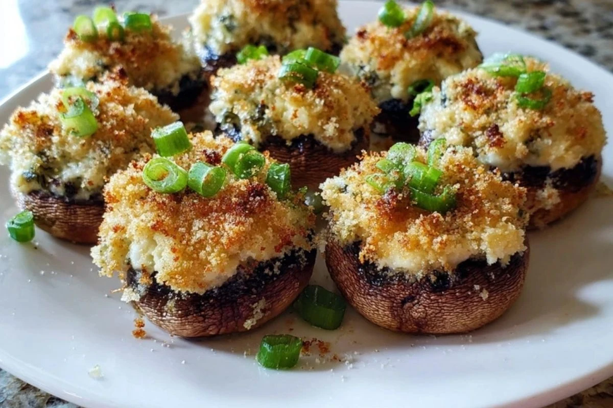 Irresistibly Easy Cream Cheese Stuffed Mushrooms 1