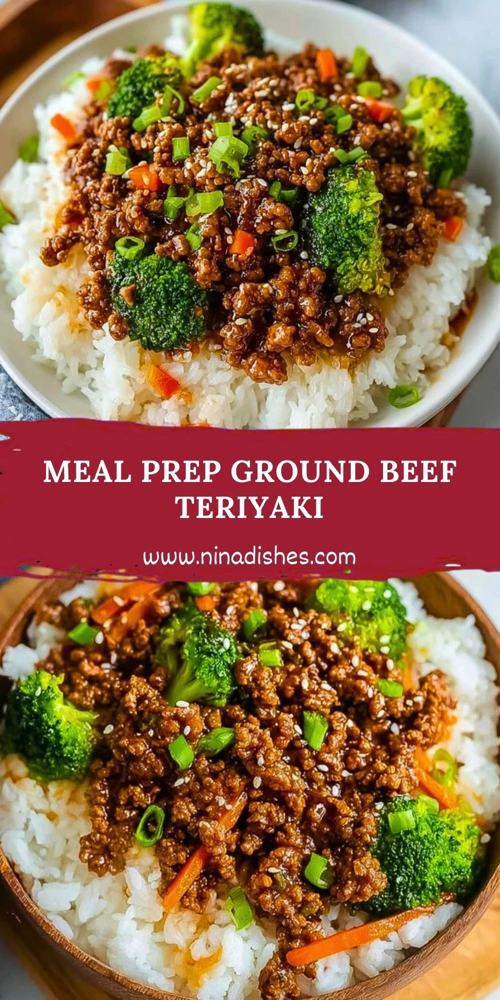 Meal Prep Ground Beef Teriyaki Pin 1