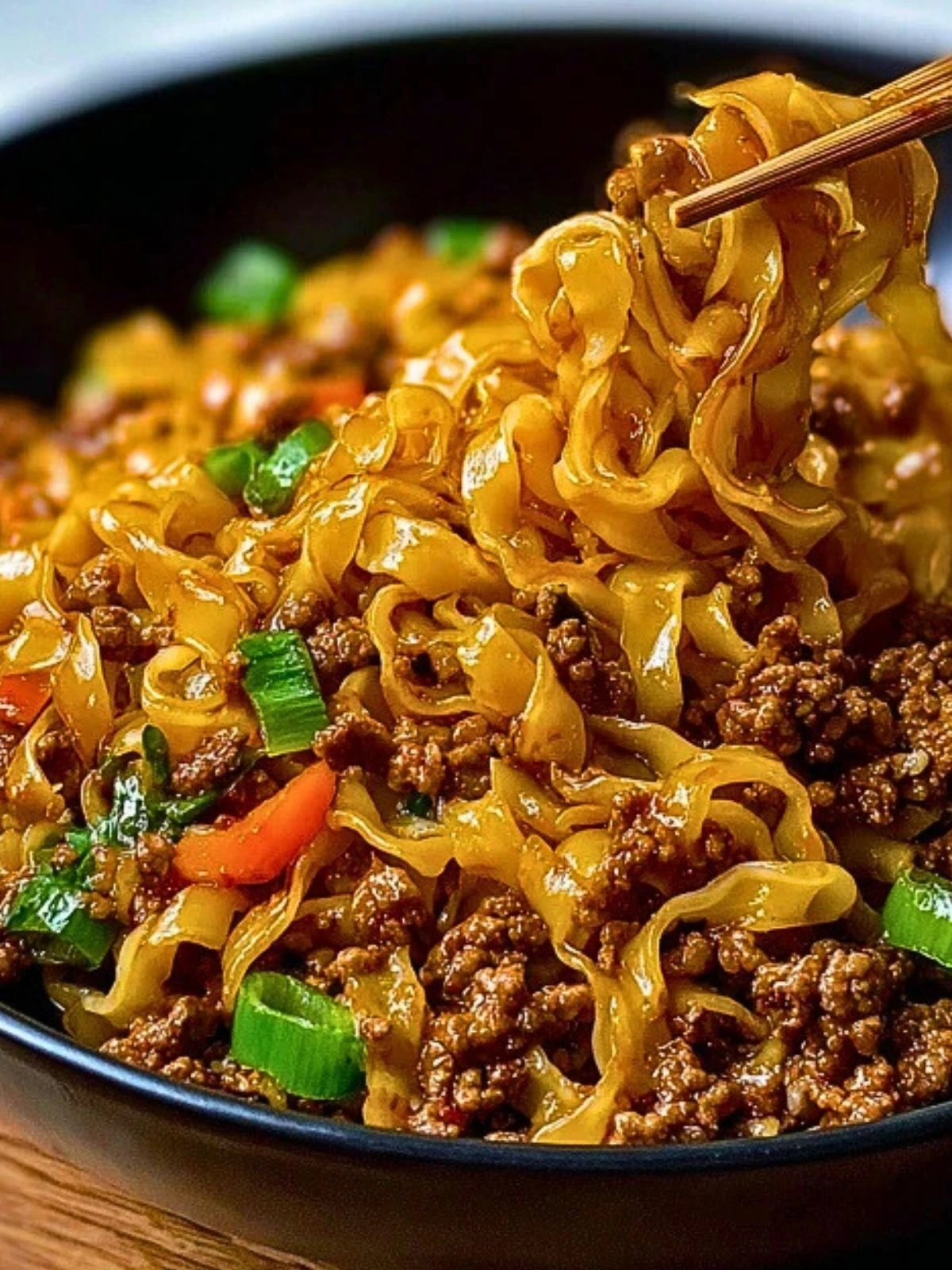 Mongolian Ground Beef Noodles 2