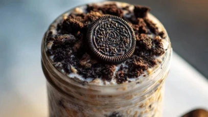 Oreo Overnight Oats