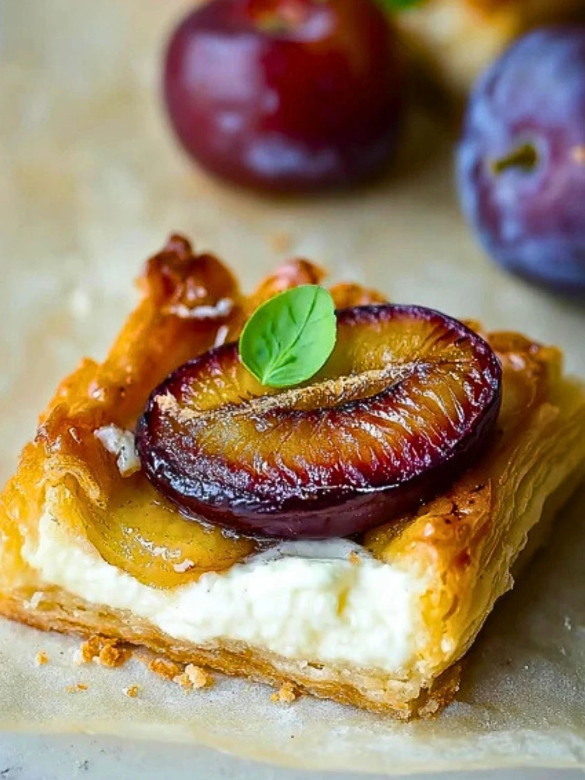 Plum & Cheese Puff Pastry Tarts (1)