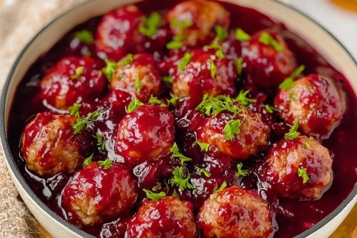 Quick Cranberry Meatballs 1