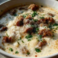Sausage Parmesan Cream Cheese Soup 1