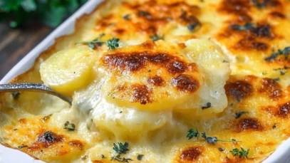 Scalloped Potatoes with Three Cheeses 1