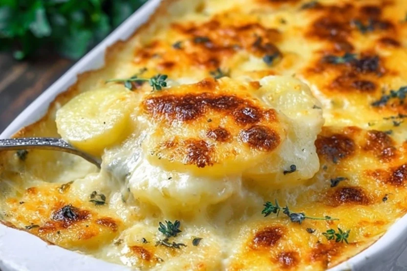 Scalloped Potatoes with Three Cheeses 1
