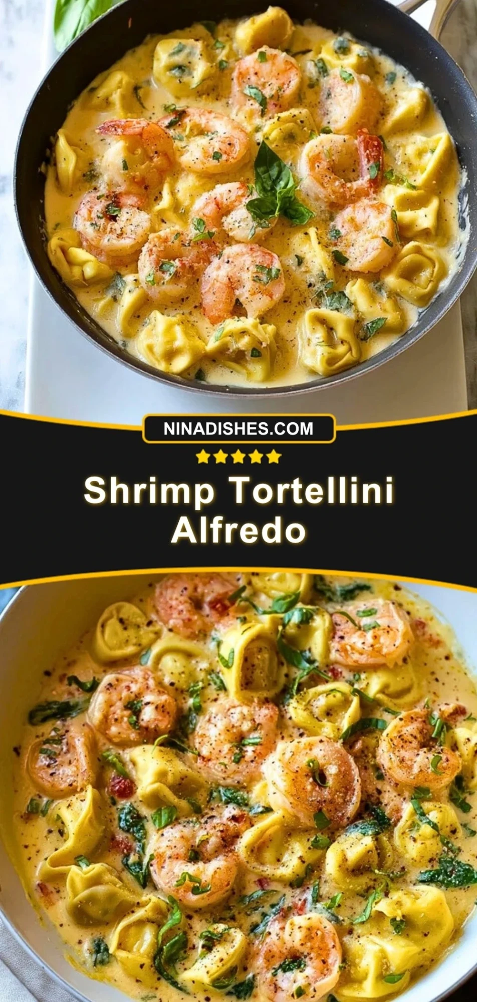 Shrimp Tortellini Alfredo Pin 2
