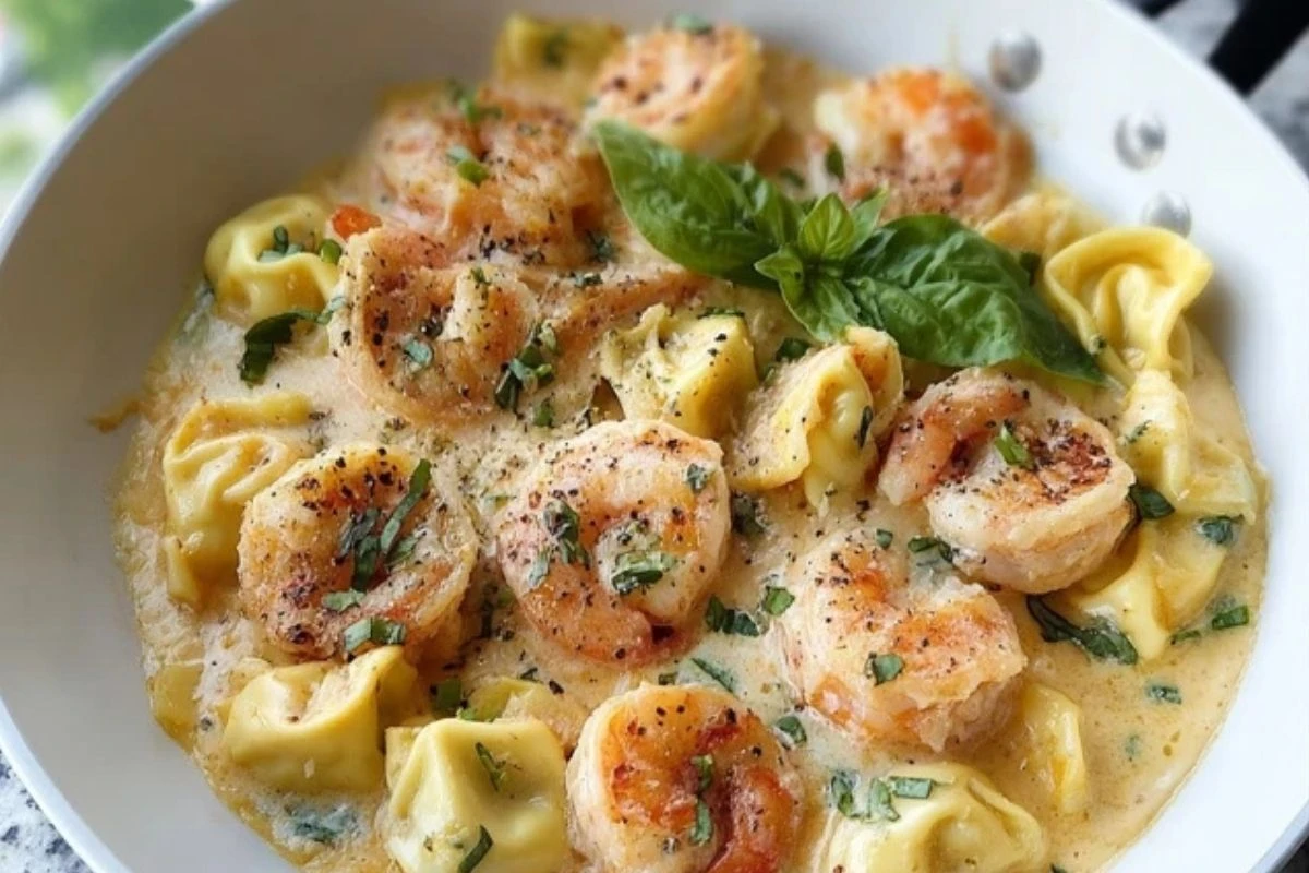 Shrimp Tortellini Alfredo