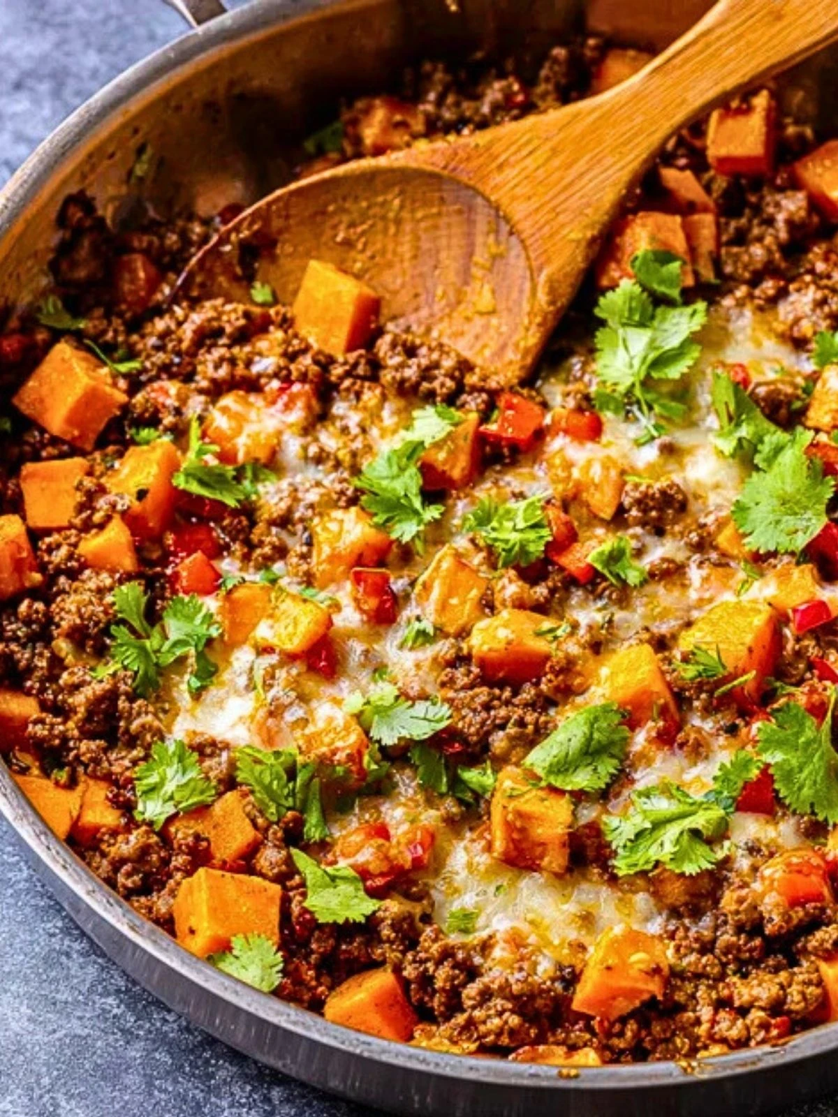 Southwest Ground Beef and Sweet Potato Skillet 2