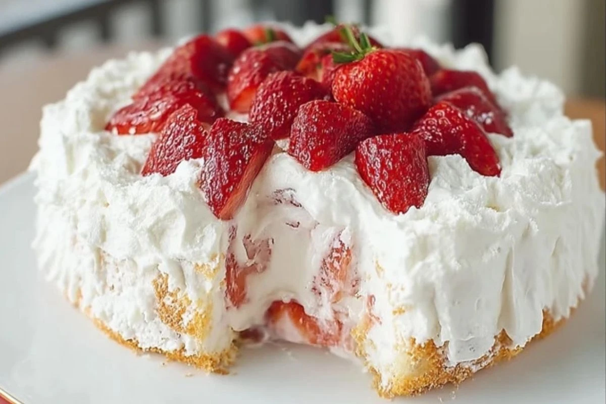 Strawberry Angel Cake