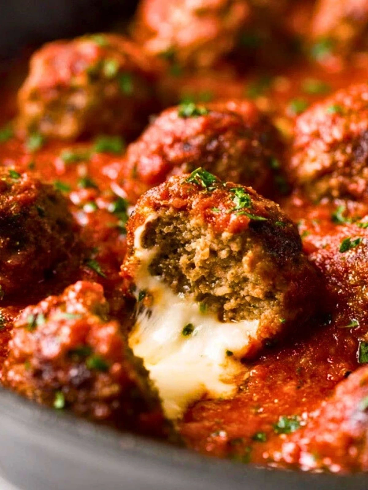 Stuffed Meatballs with Mozzarella Cheese 2