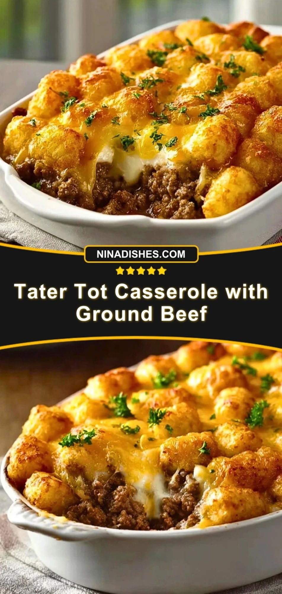 Tater Tot Casserole with Ground Beef Pin 2