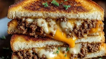 Ultimate Cheesy Ground Beef Melt