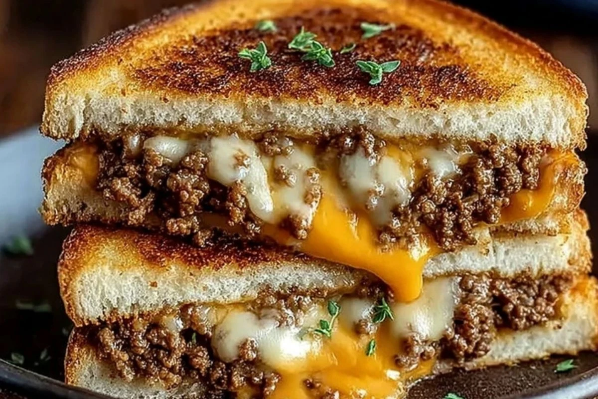 Ultimate Cheesy Ground Beef Melt