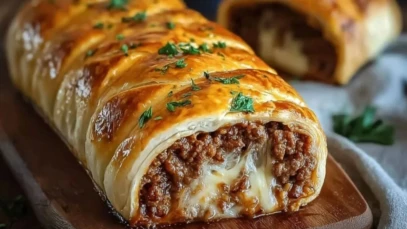 Ultimate Cheesy Ground Beef Roll 1
