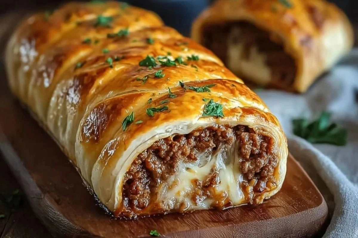 Ultimate Cheesy Ground Beef Roll 1