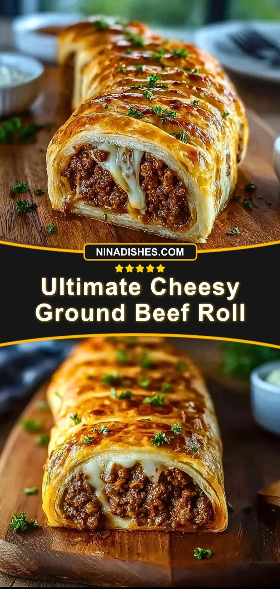 Ultimate Cheesy Ground Beef Roll Pin 2