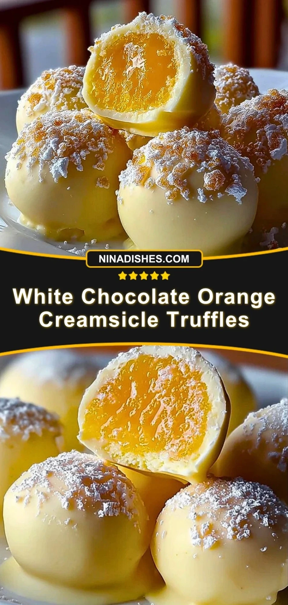 White Chocolate Orange Creamsicle Truffles (3)