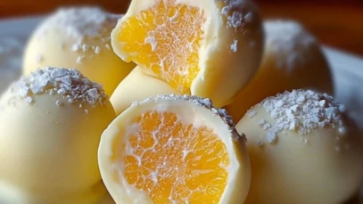 White Chocolate Orange Creamsicle Truffles