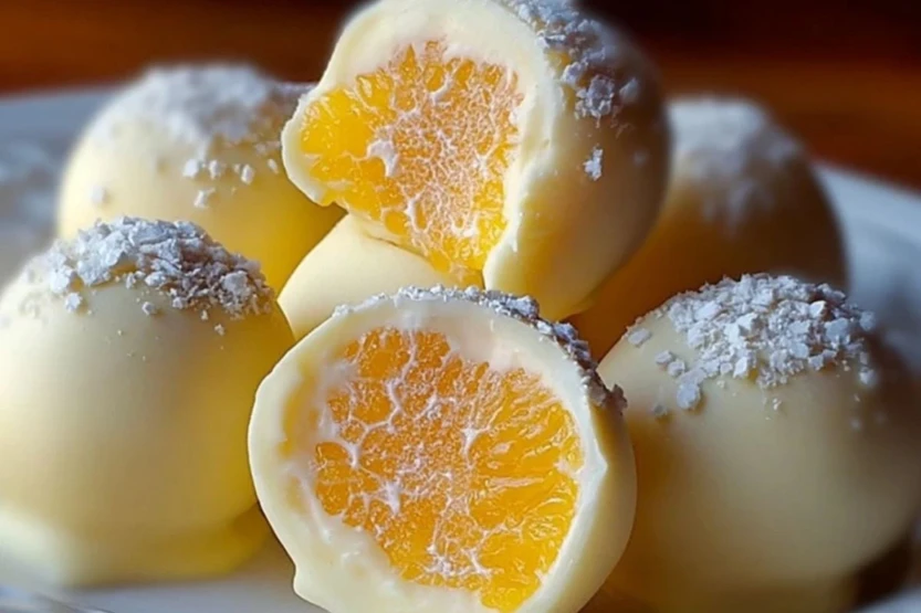 White Chocolate Orange Creamsicle Truffles