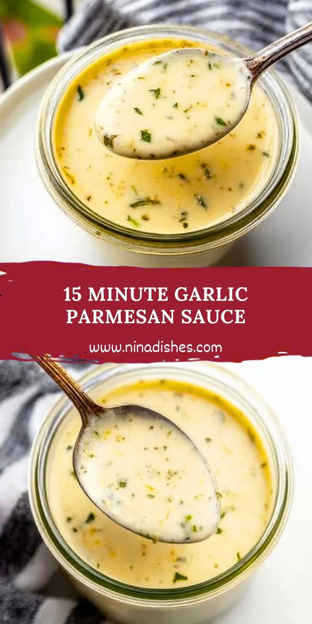 15 Minute Garlic Parmesan Sauce (2)