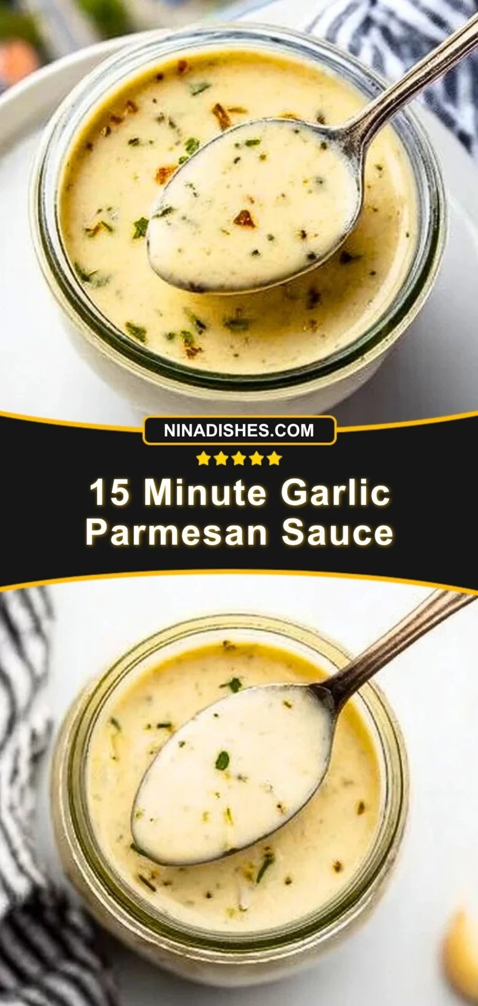 15 Minute Garlic Parmesan Sauce (3)