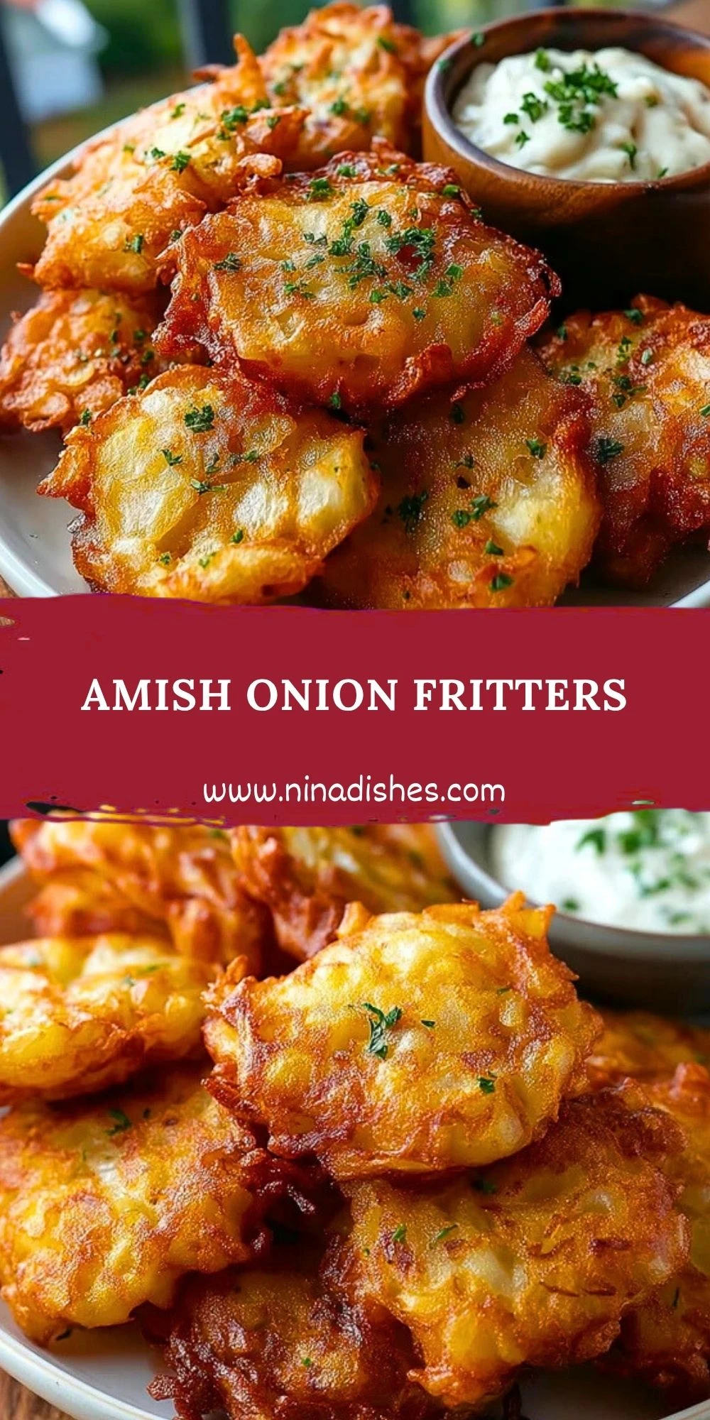 Amish Onion Fritters Pin 1