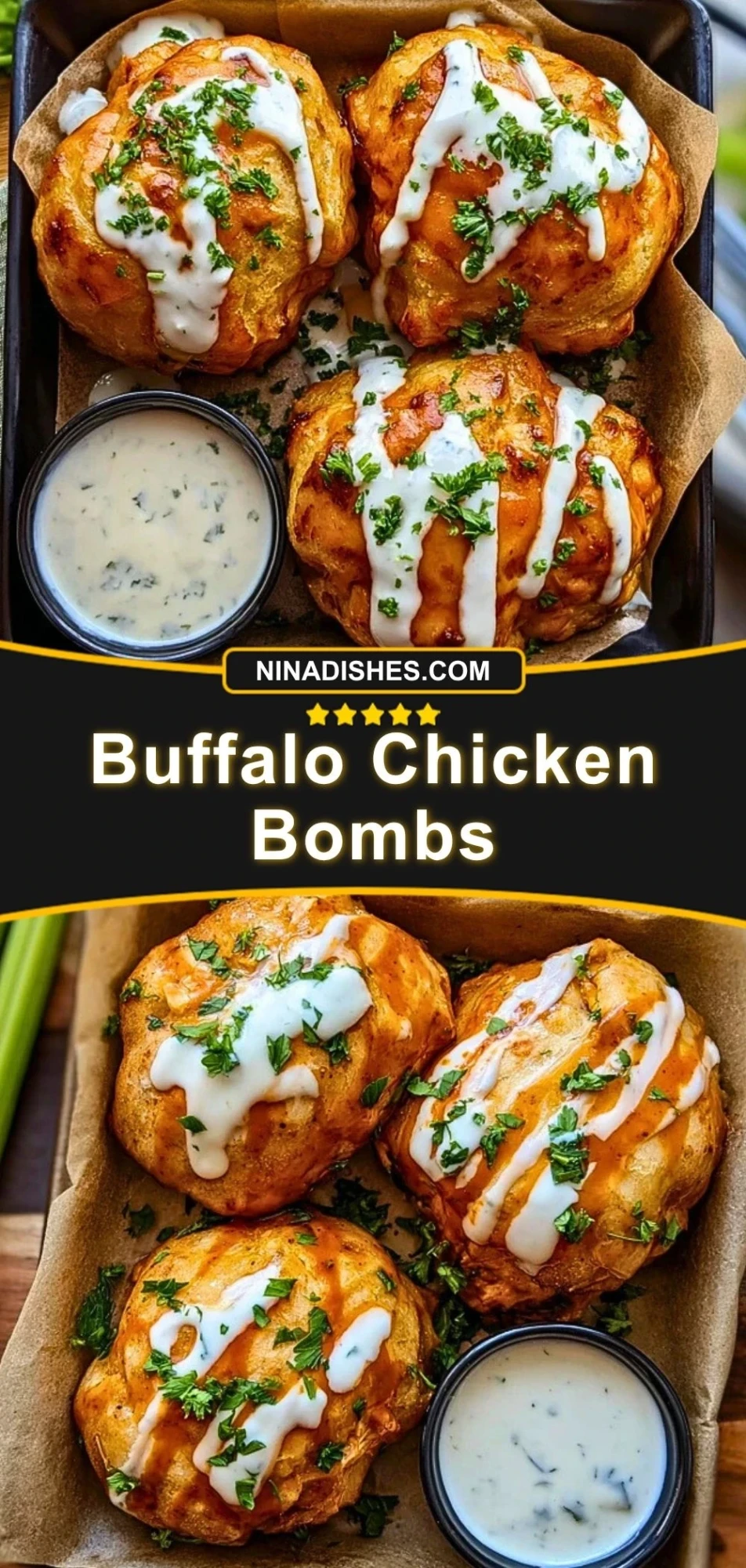 Buffalo Chicken Bombs (3)